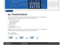 Tablet Screenshot of customer.transporeon.com